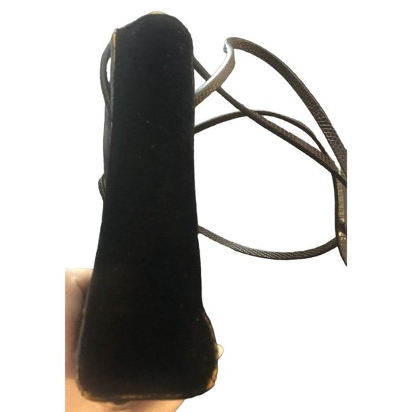 Gucci brown velvet purse with python straps - Picture 8 of 12